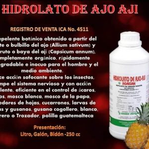HIDROLATO DE AJO AJÍ AGRISAN
