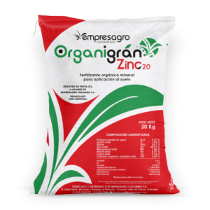 FERTILIZANTE GRANULADO ORGANIGRAN ZINC 20%